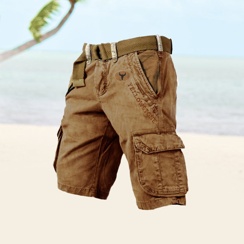 Pantaloncini Da Uomo Cargo Con Multitasche E Lunghezza Al Ginocchio - Pantaloni Corti Uomo Versatili Per Ogni Occasione 6