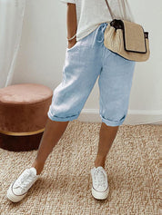 Pantaloncini Leggeri da Donna con Coulisse - Stile Casual per l'Estate 1