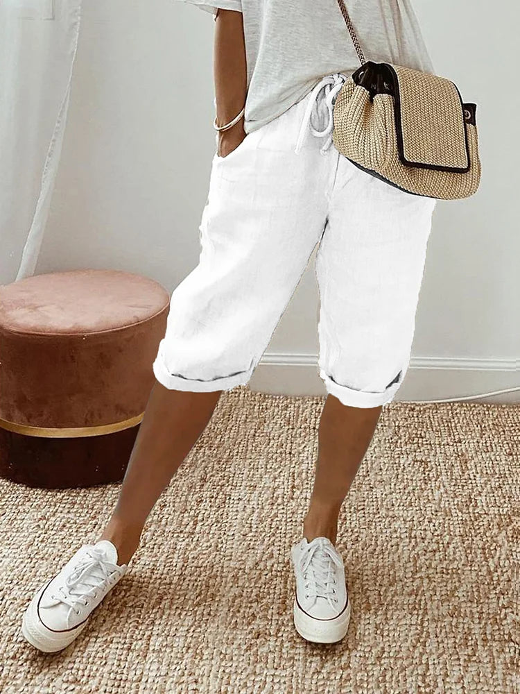 Pantaloncini Leggeri da Donna con Coulisse - Stile Casual per l'Estate 2