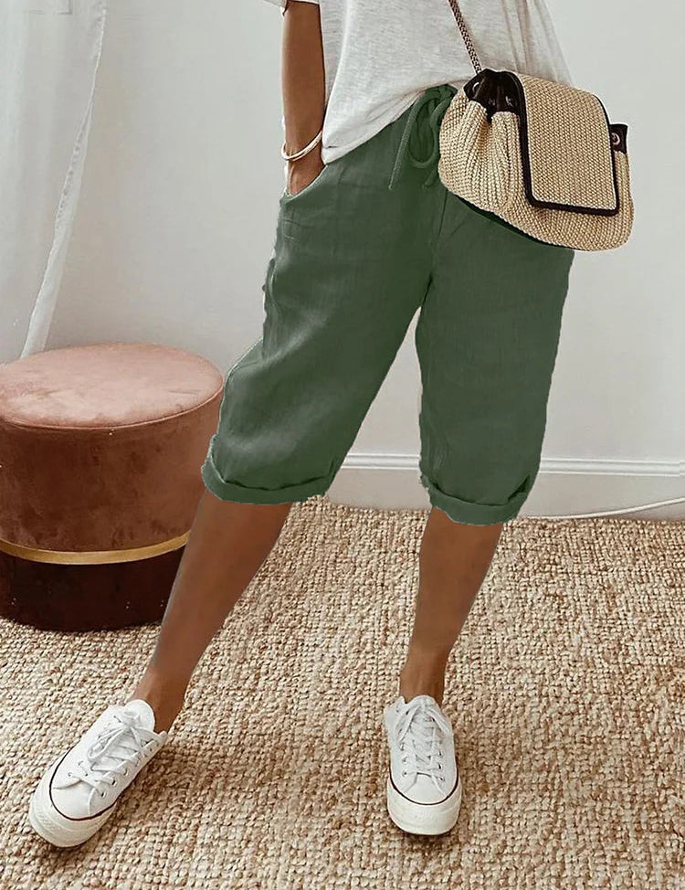 Pantaloncini Leggeri da Donna con Coulisse - Stile Casual per l'Estate 3