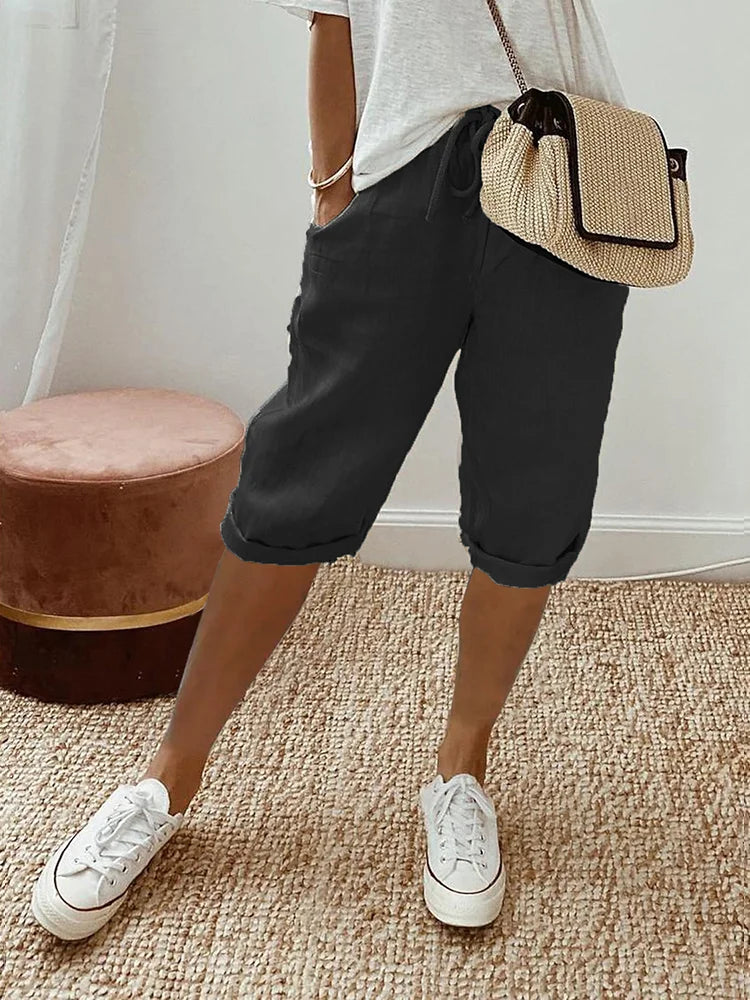 Pantaloncini Leggeri da Donna con Coulisse - Stile Casual per l'Estate 4