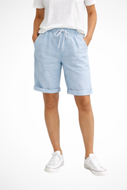 Pantaloni Capri Comodi in Lino per Donna - Stile Casual e Rilassato 1