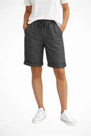Pantaloni Capri Comodi in Lino per Donna - Stile Casual e Rilassato 4