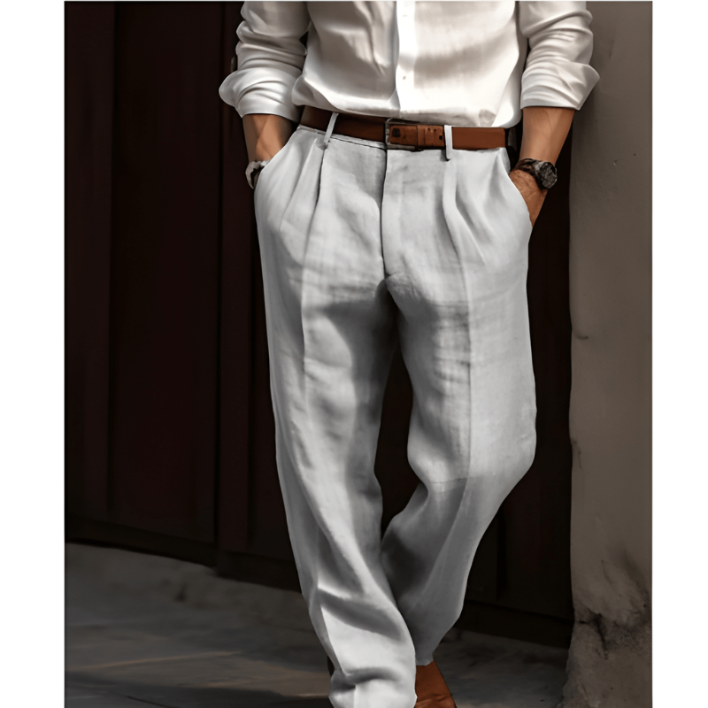 Pantaloni da Uomo Eleganti con Comfort Traspirante e Taglio Dritto - Pantaloni Uomo Versatili per Ogni Occasione 3