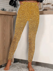 Pantaloni da donna con paillettes | Lunghi, vestibilità slim | Capodanno 2