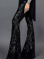 Pantaloni svasati con paillettes per donna | Capodanno 1