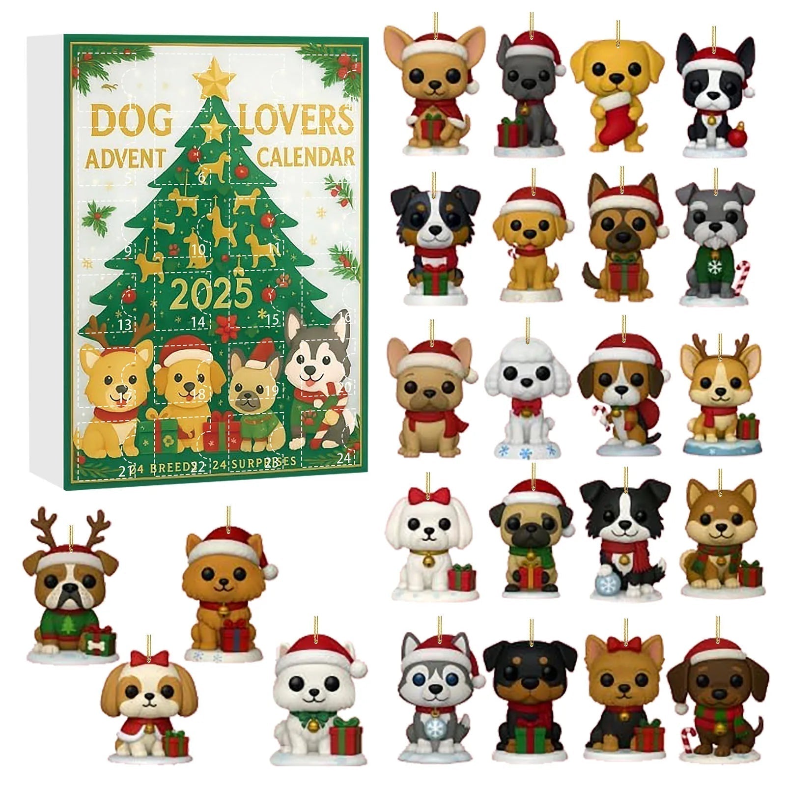 PawJoy | Calendario dell'Avvento festivo per bambini con 24 sorprese a tema cucciolo 0
