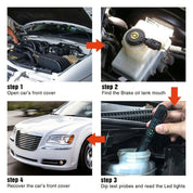 Penna tester per liquido freni per auto - Strumento indicatore LED per una diagnosi accurata dell'olio freni, manutenzione e monitoraggio della sicurezza dell'auto 4