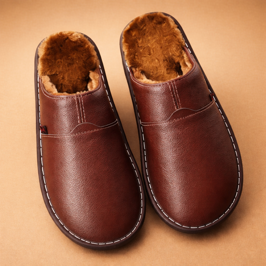 Plush_brown_leather_house_slippers.png