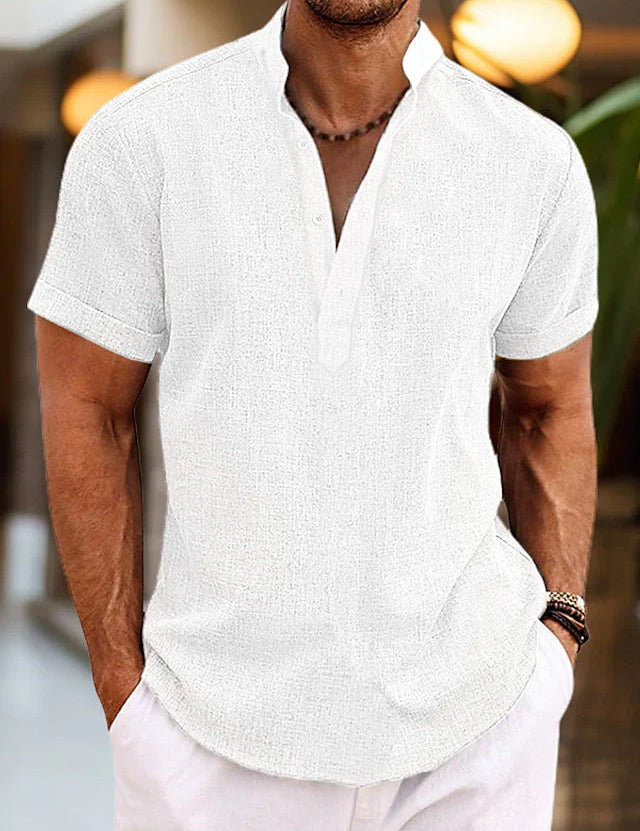 Polo Da Uomo Manica Lunga Scollo A V, Elegante E Confortevole, Magliette Polo Uomo Ideale Per Ogni Occasione 2