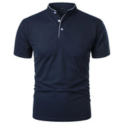 Polo Elegante con Colletto Rialzato per Uomo - Comfort e Stile 0