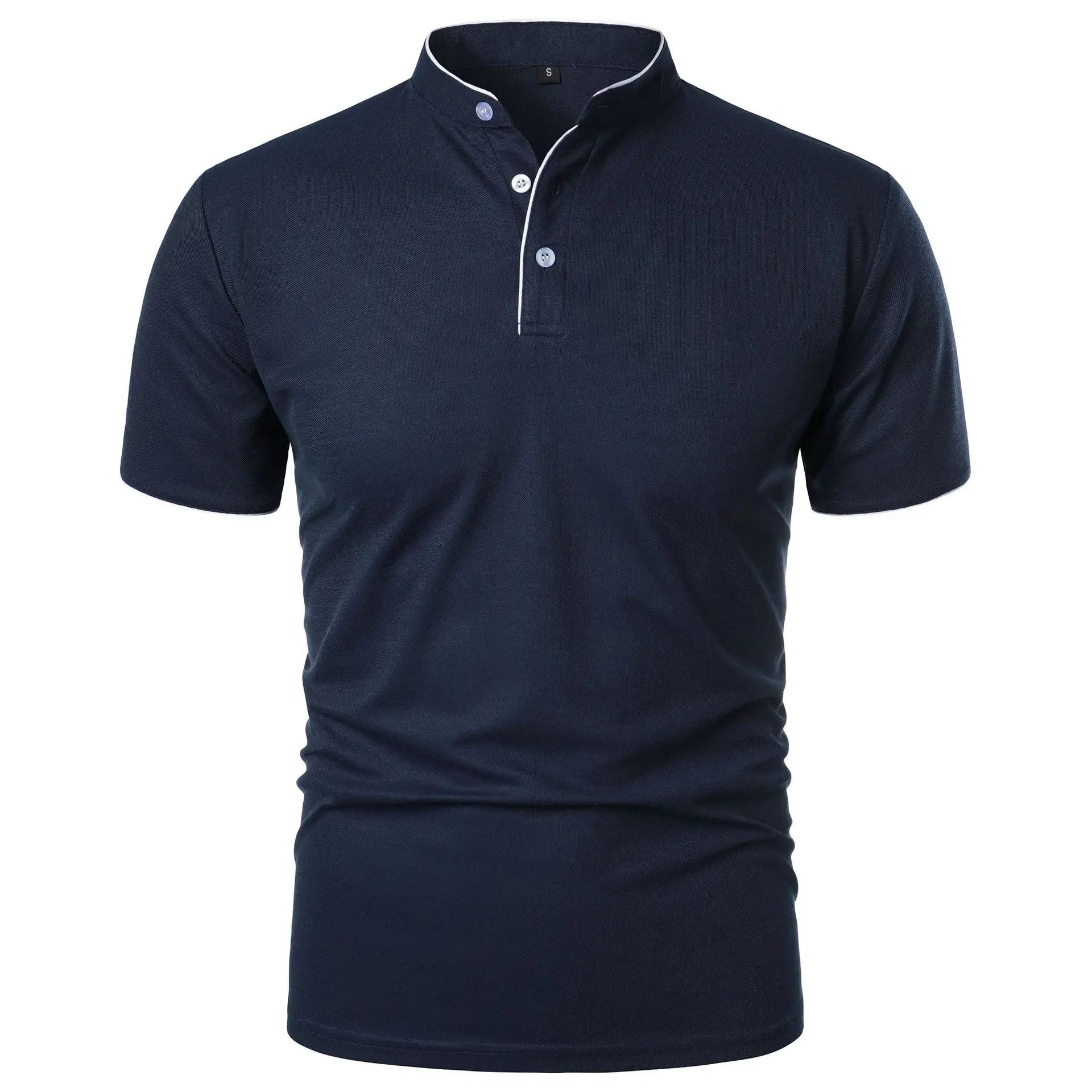 Polo Elegante con Colletto Rialzato per Uomo - Comfort e Stile 0