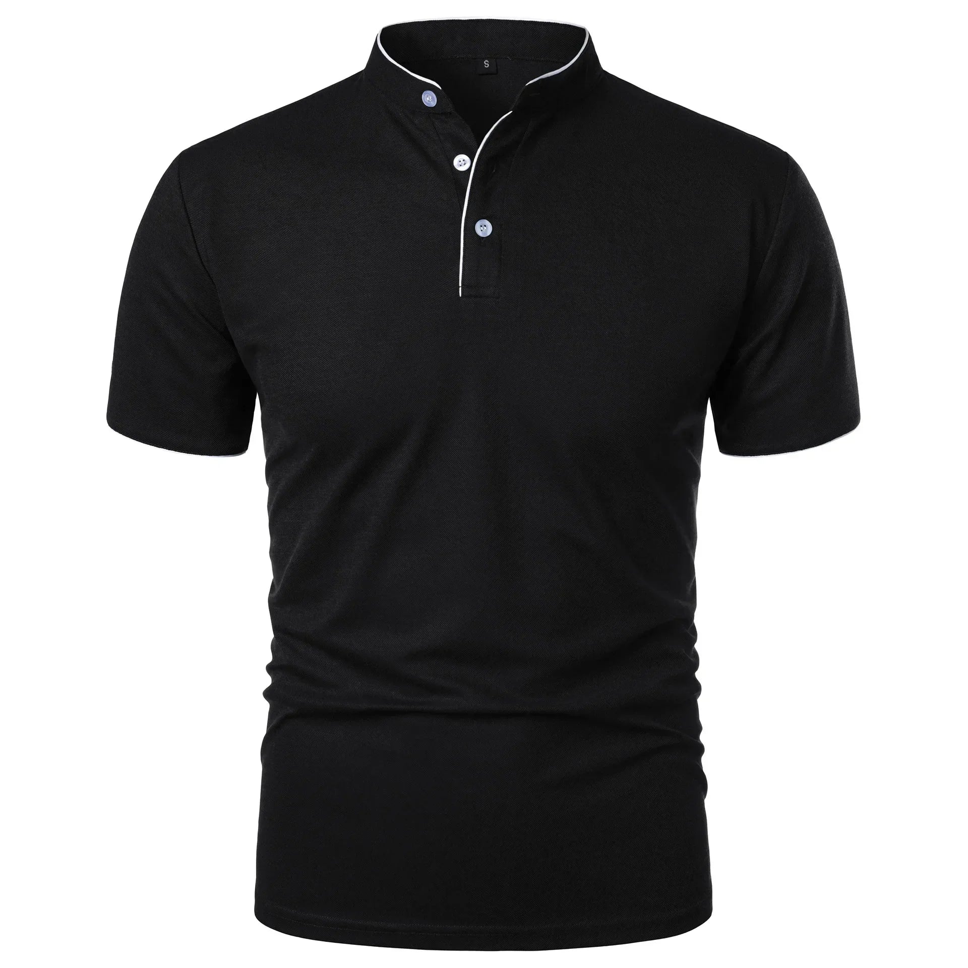 Polo Elegante con Colletto Rialzato per Uomo - Comfort e Stile 1