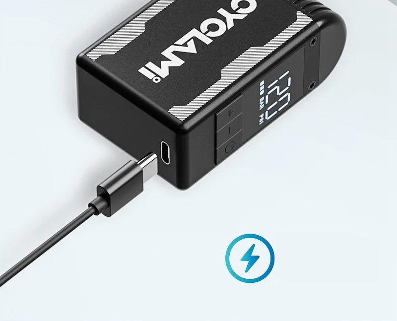 Pompa elettrica per aria – Mini gonfiatore senza fili da 120 PSI per pneumatici di biciclette, compatibile con valvole Presta e Schrader, compatto ed efficiente 6