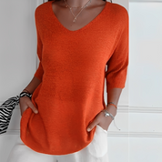Pullover Damen | Langer Schnitt & V-Ausschnitt 0