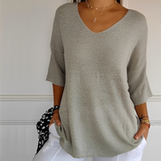 Pullover Damen | Langer Schnitt & V-Ausschnitt 2