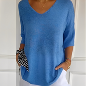 Pullover Damen | Langer Schnitt & V-Ausschnitt 6
