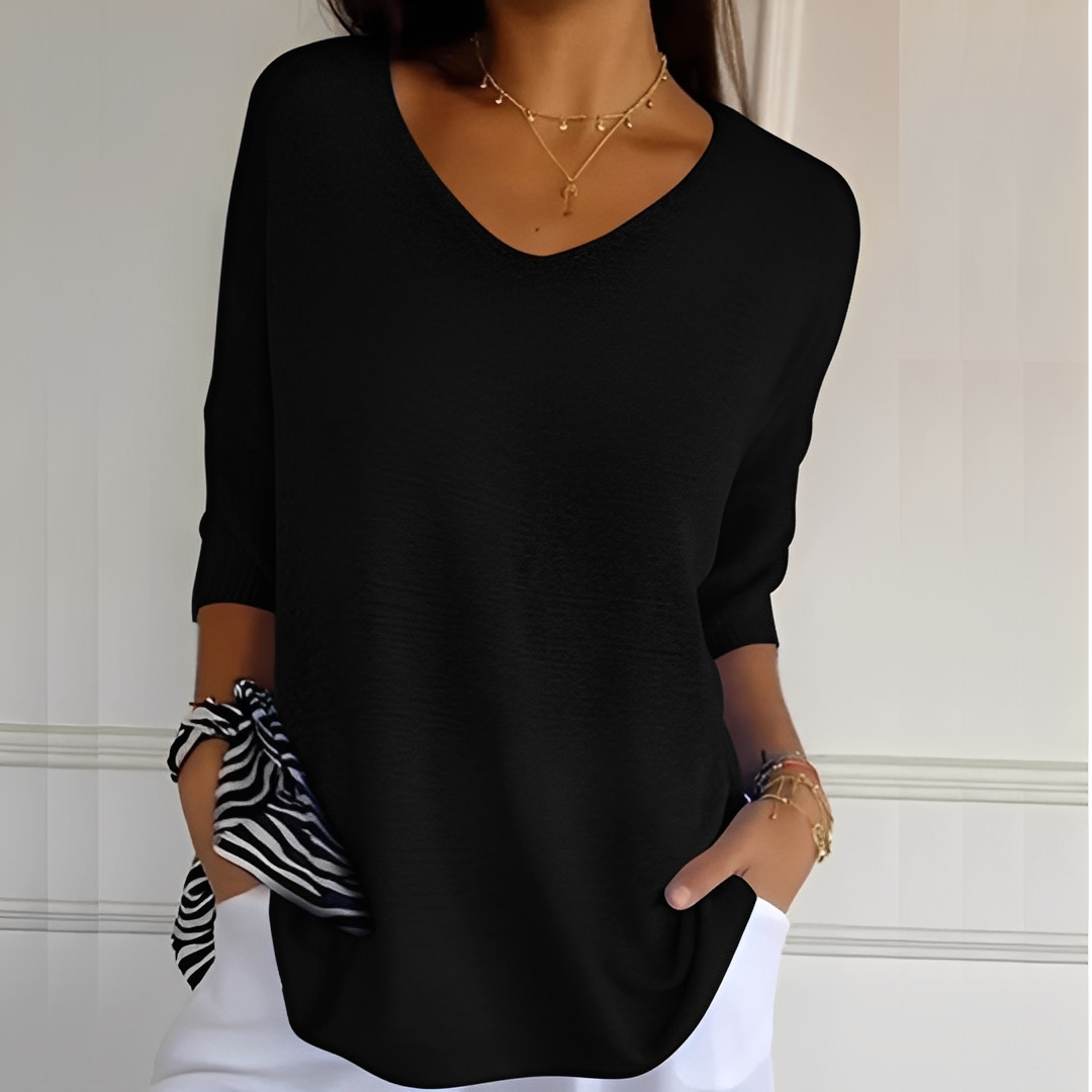 Pullover Damen | Langer Schnitt & V-Ausschnitt 9
