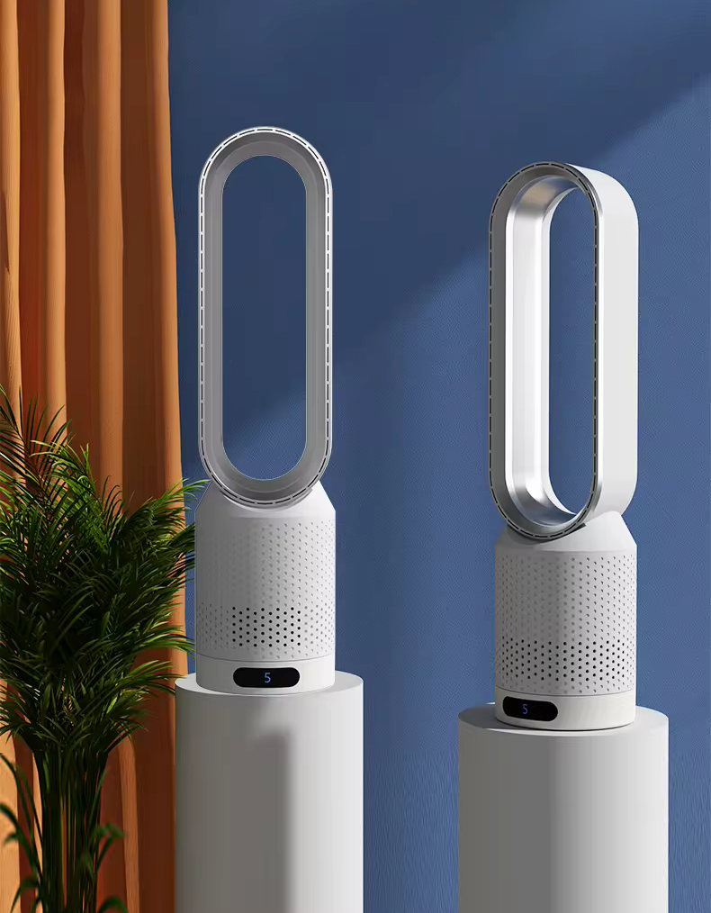 Raffreddatore d'Aria 3 in 1 con Purificatore e Oscillazione Automatica – Design Silenzioso e Senza Lama per Interni Sani 3