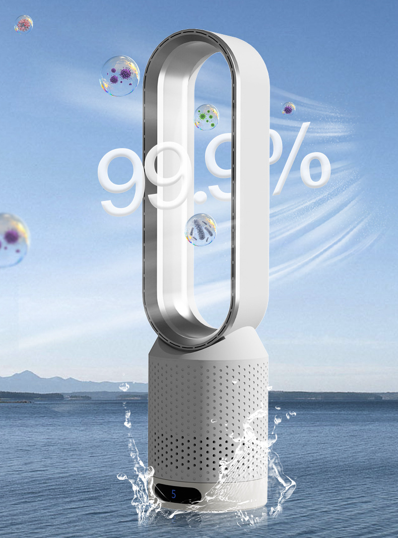 Raffreddatore d'Aria 3 in 1 con Purificatore e Oscillazione Automatica – Design Silenzioso e Senza Lama per Interni Sani 6