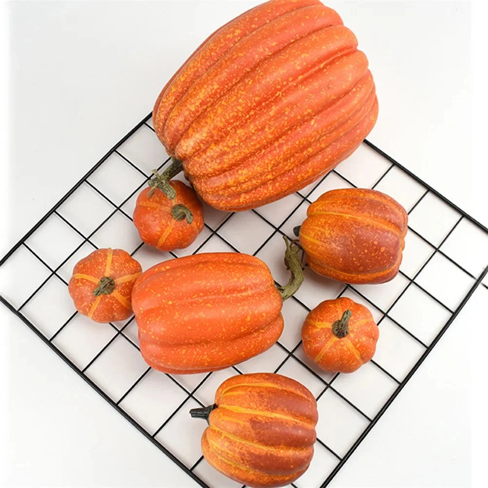 Realistic Fake Pumpkins Halloween Decor 1