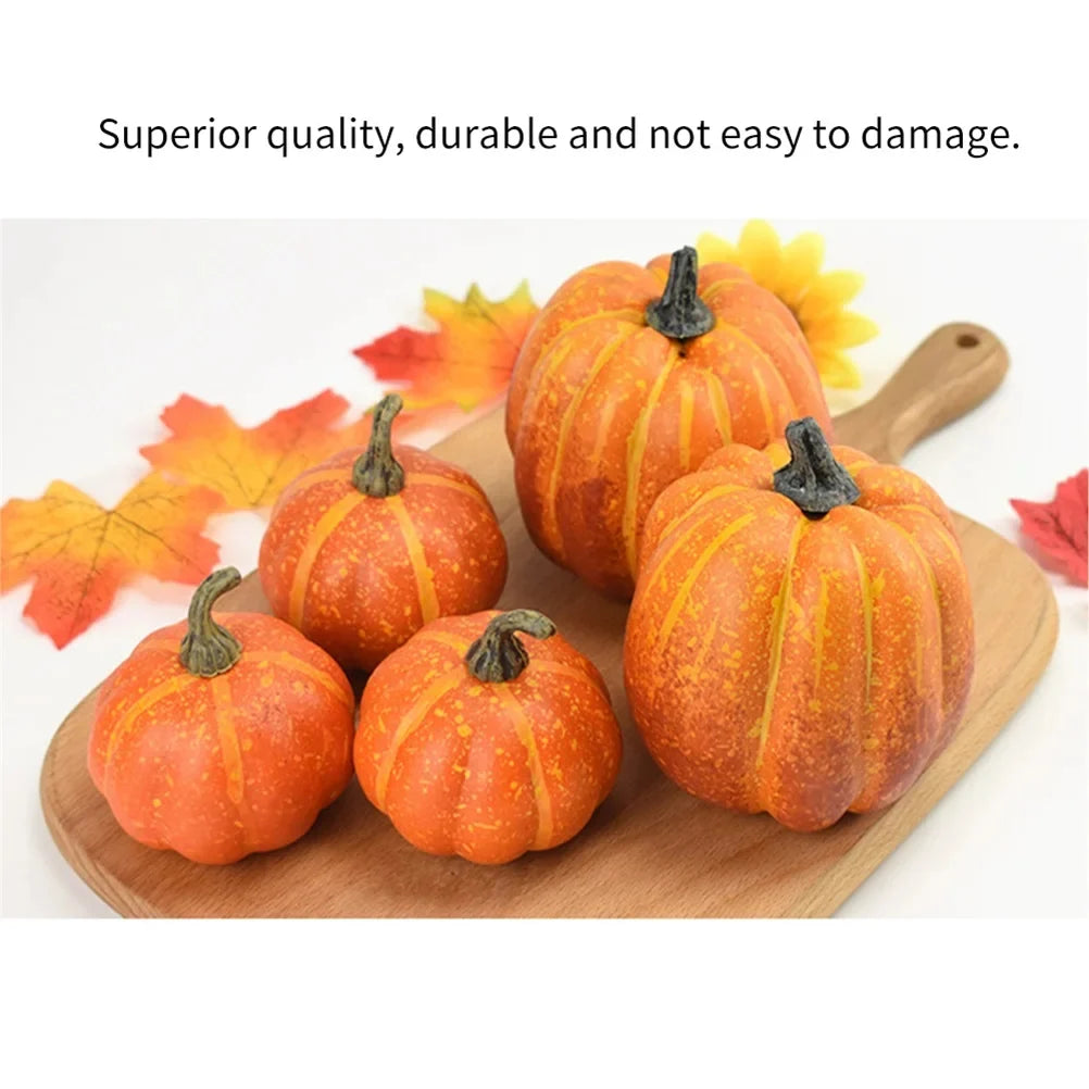 Realistic Fake Pumpkins Halloween Decor 2