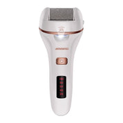 Rullo elettrico per pedicure Jinding, bianco, display LED, ricaricabile, rimozione calli e pelle dura, cura piedi, dispositivo portatile.