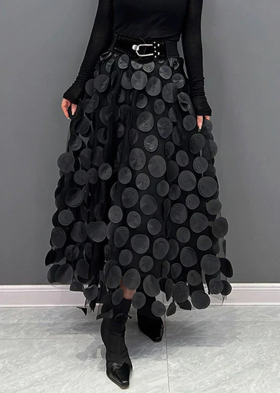 Rock mit Polka-Dots und Fließendem Schnitt – Fleur 2