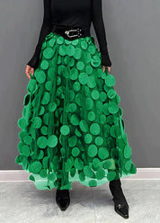 Rock mit Polka-Dots und Fließendem Schnitt – Fleur 5
