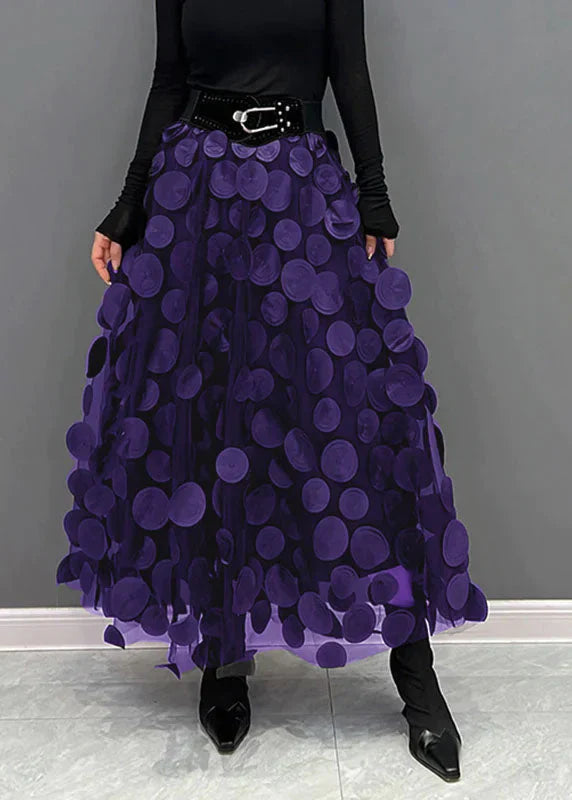 Rock mit Polka-Dots und Fließendem Schnitt – Fleur 6
