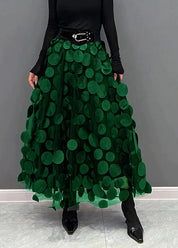 Rock mit Polka-Dots und Fließendem Schnitt – Fleur 7