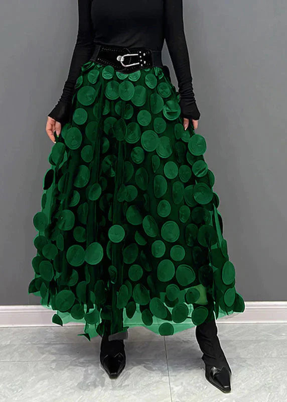 Rock mit Polka-Dots und Fließendem Schnitt – Fleur 7