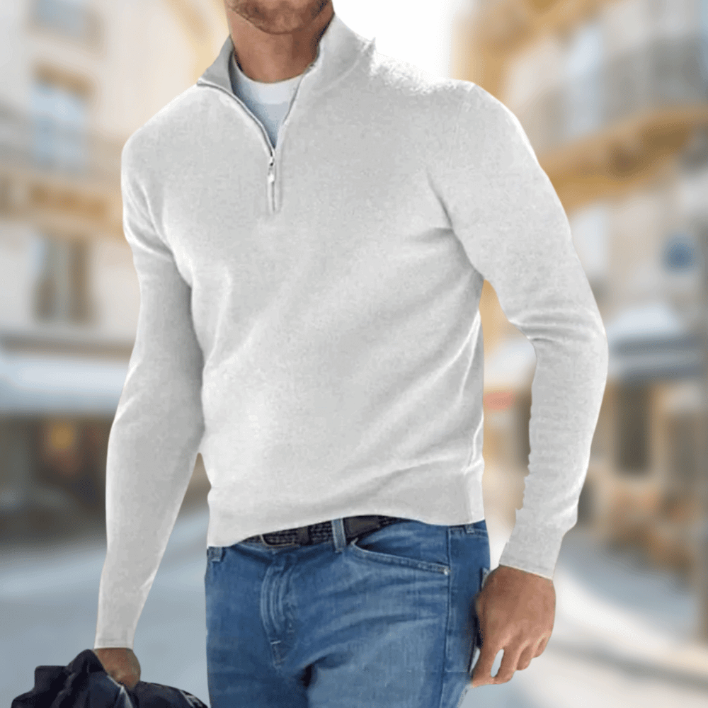 Roland | Herren Freizeitpullover mit Reißverschluss am Kragen 5