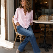 Ruffle & Rose – Ruffle V-Neck Blouse 4
