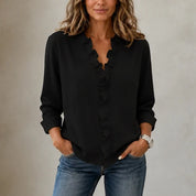 Ruffle & Rose – Ruffle V-Neck Blouse 9