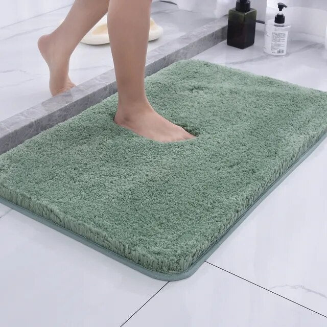Rutschfeste Badematte | Flauschiger Badvorleger, Saugstark | Waschbar | CozyStep 3
