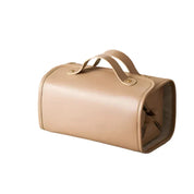 Borsa a mano beige in pelle, design elegante e moderno, con manici robusti. Accessorio moda donna, ideale per ogni occasione.