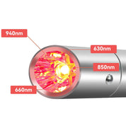 Dispositivo terapia luce rossa LED, lunghezze d'onda 630nm, 660nm, 850nm, 940nm, promuove guarigione, sollievo dolore, rigenerazione cellulare.