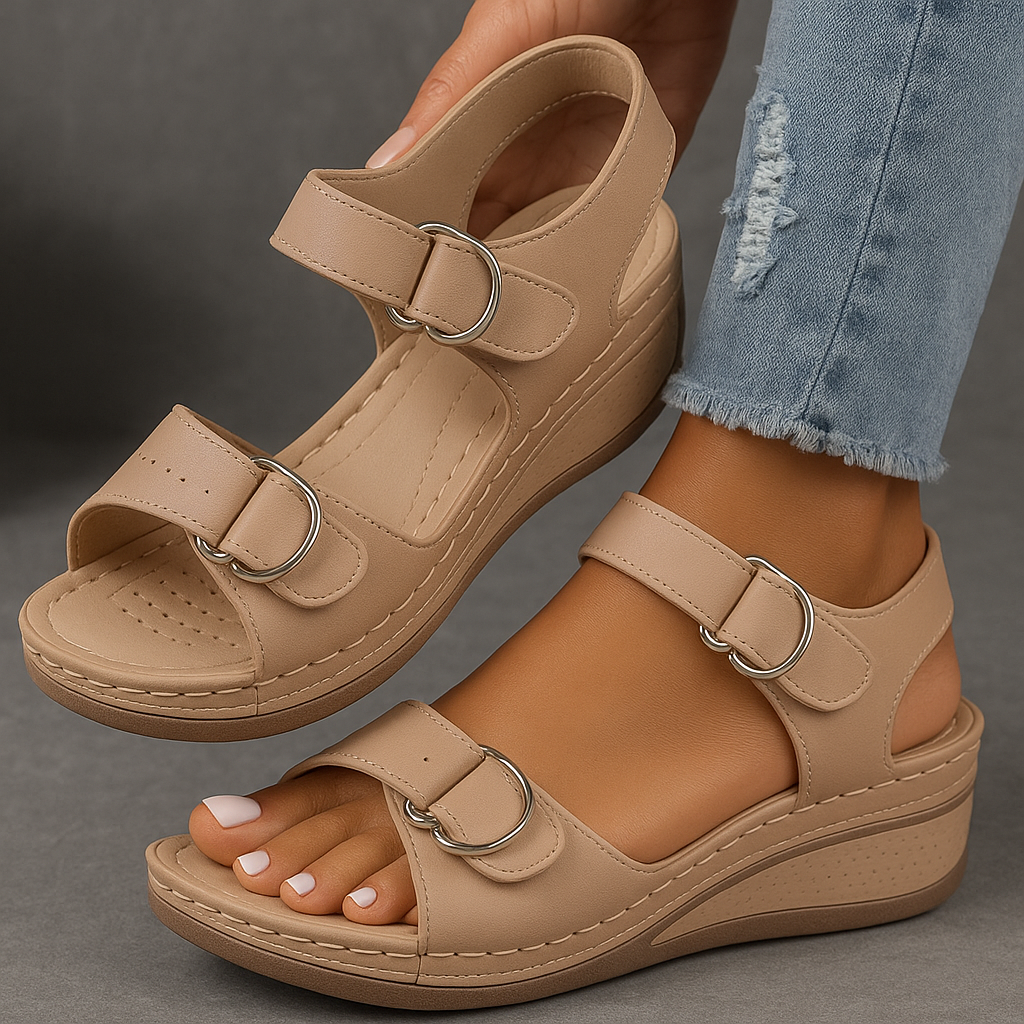 Sandali Ortodontici con Zeppa da Donna - Eleganti e Comodi per l'Estate 4