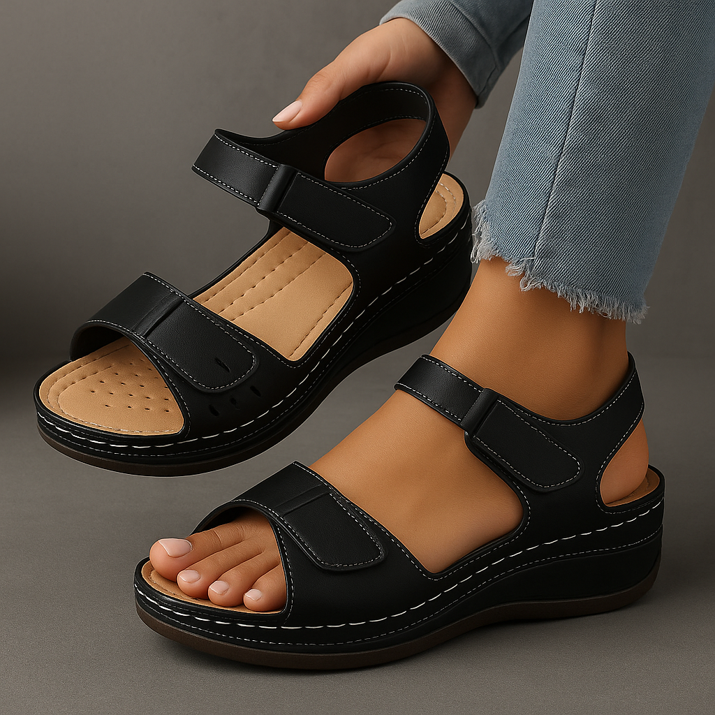 Sandali Ortodontici con Zeppa da Donna - Eleganti e Comodi per l'Estate 9