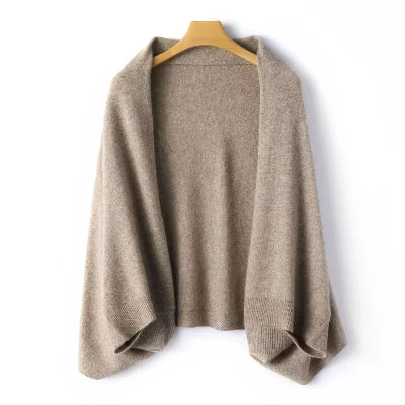Sciarpa Multifunzionale Donna 2 in 1 Gilet e Coprispalle Elegante e Caldo 0