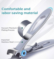 Forbici in acciaio inossidabile importato con rivestimento in titanio sottovuoto, design ergonomico, materiale confortevole e salva-lavoro.