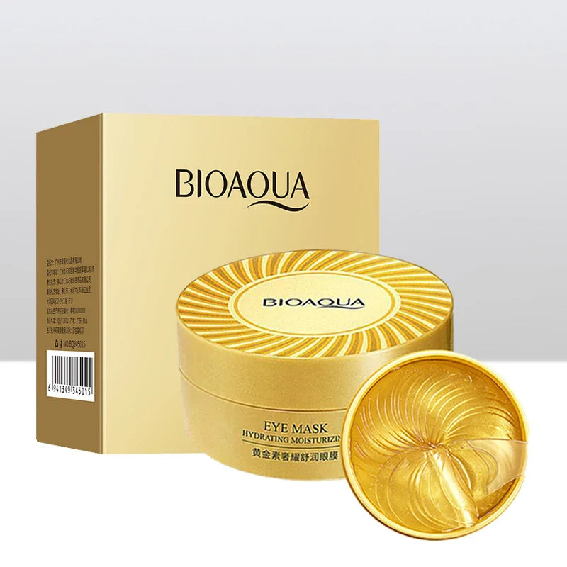 Confezione di maschera occhi idratante Bioaqua, crema viso anti-età, cura della pelle, bellezza, trattamento idratante, 60 pezzi.