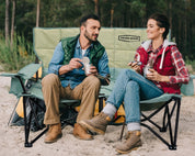 Sedia da Campeggio Pieghevole per Due Persone con Struttura Robusta e Comfort Imbottito 1
