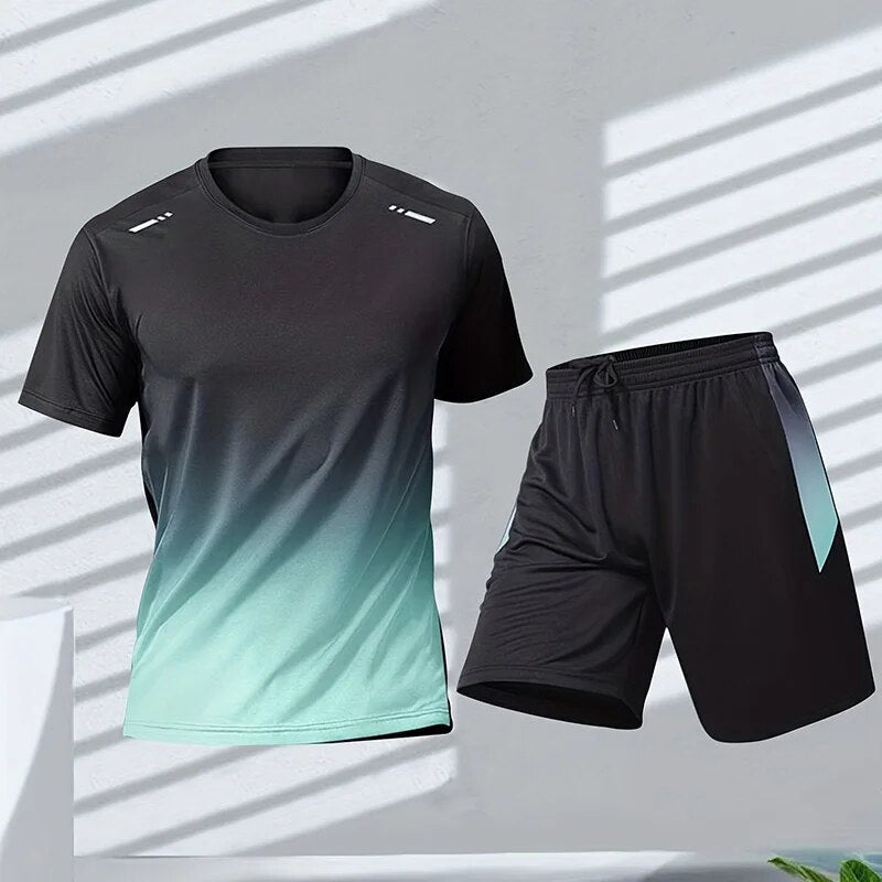 Set Tuta Sportiva Uomo Asciugatura Rapida e Comfort 2