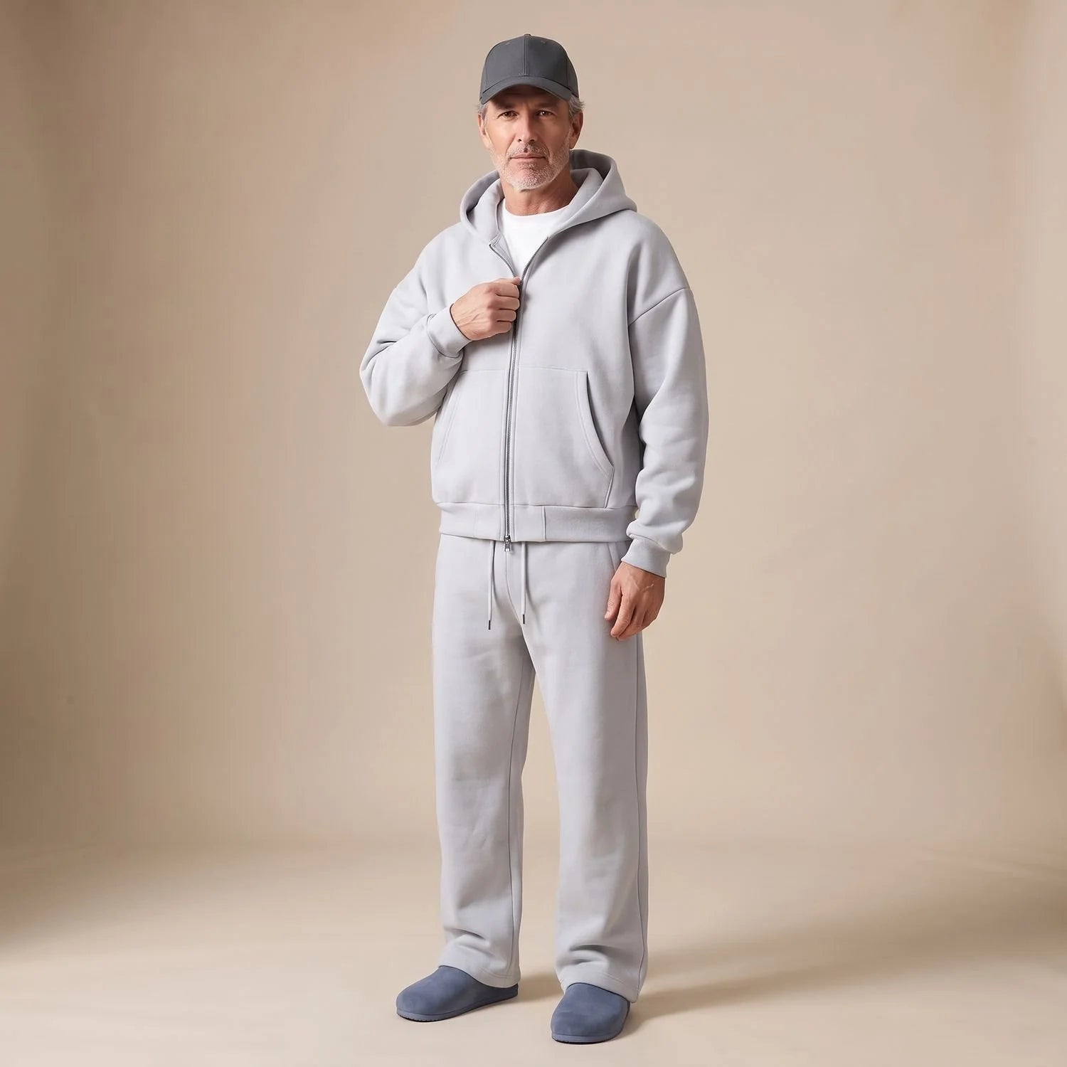 Simon | Herren Oversize Trainingsanzug Zweiteiliges Hoodie-Set 0