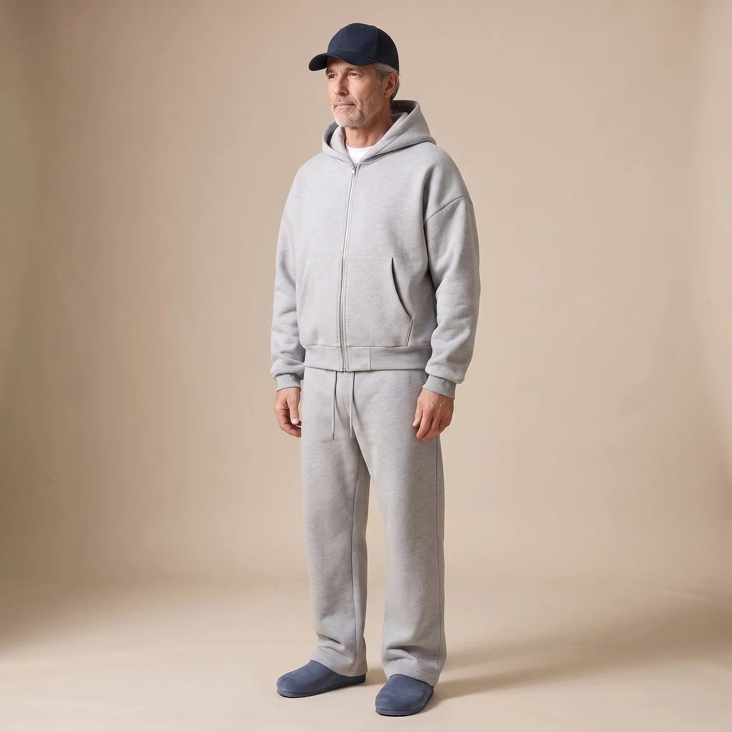 Simon | Herren Oversize Trainingsanzug Zweiteiliges Hoodie-Set 5