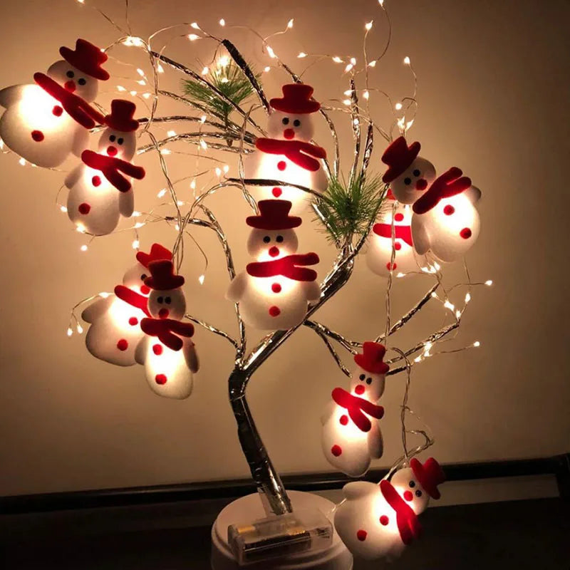 SnowmanGlow | Luci a forma di pupazzo di neve di peluche per feste di Natale 0