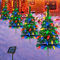 Leuchtende solarbetriebene Weihnachtsbäume für den Garten - Standard