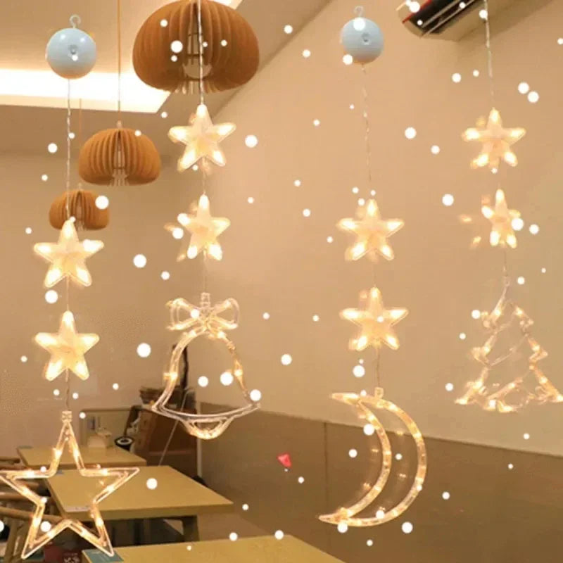 SparkleLights | Lampada LED a forma di stella con fiocco di neve per decorazioni natalizie 1